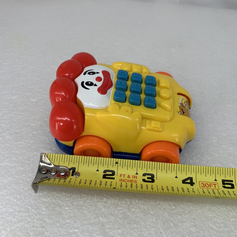 2003 Fisher Price McDonald's Ronald McDonald Plastic Collectible Phone Car Toy - Picture 2 of 8